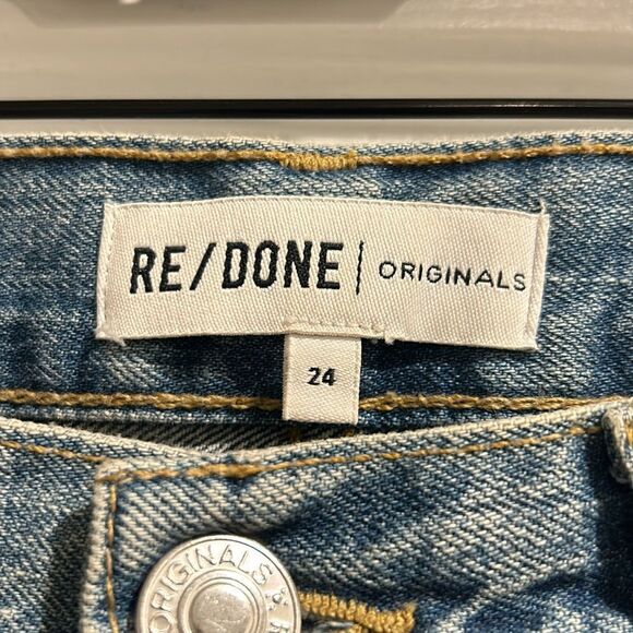 Re/Done Cropped Jeans, Size 24 - Picture 6 of 12